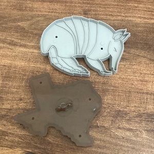 Texas Armadillo Cookie Cutters The Briar Patch 1982 Vintage Plastic NEW
